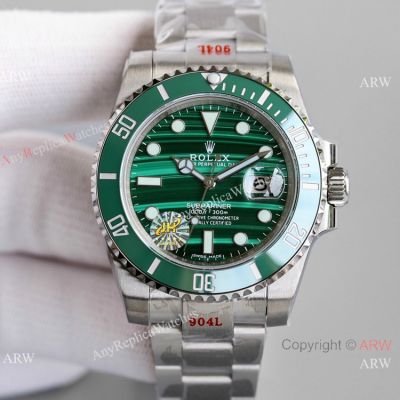 AAA Replica Rolex Submariner Malachite Dial Swiss 2824 Watch 40mm